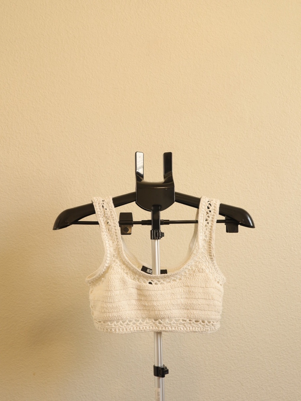 Beach Riot White Mesh Crochet Top size S